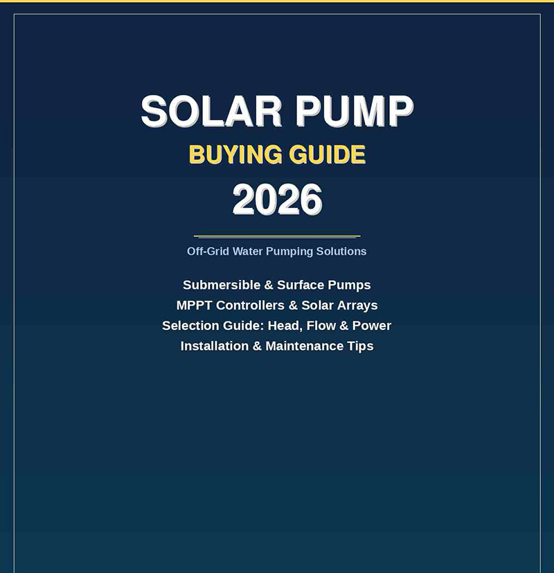 Guía de compra de bombas solares 2026