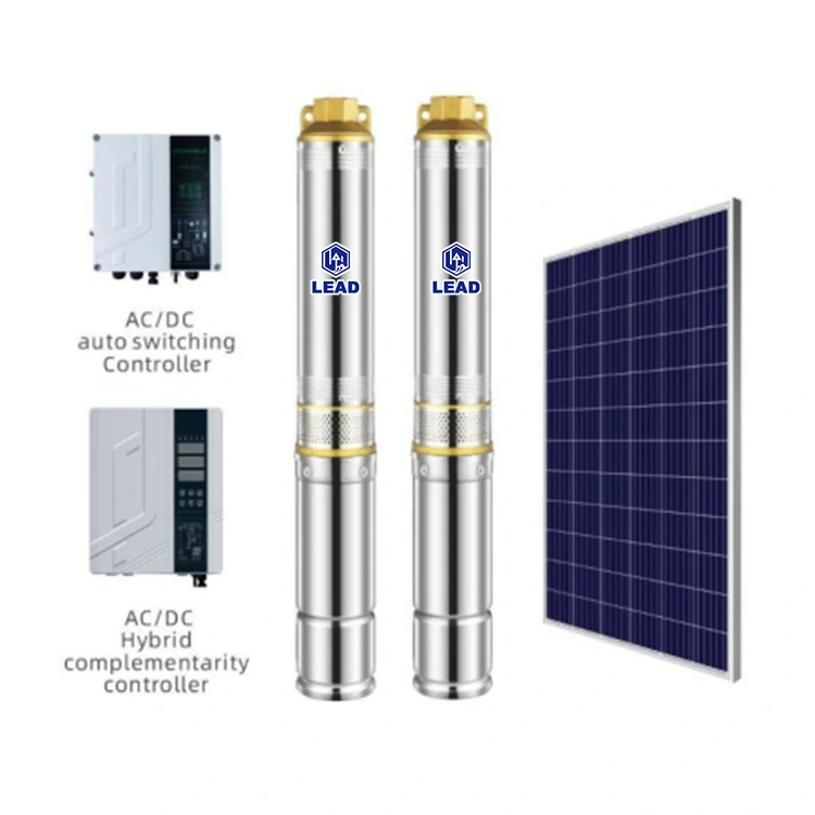 Bomba de pozo solar complementaria híbrida de pulgadas